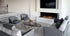 Ecosmart Fire Flex 86BY.BXR Bay Fireplace Insert - Black Finish / Black Burner - ESF.FX.86BY.BXR.B
